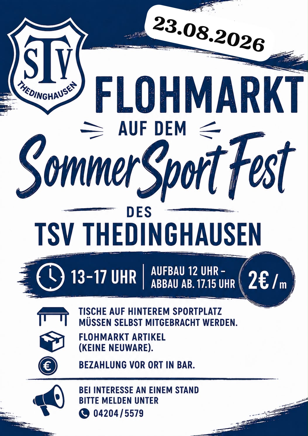 Flohmarkt beim Sommerfest
